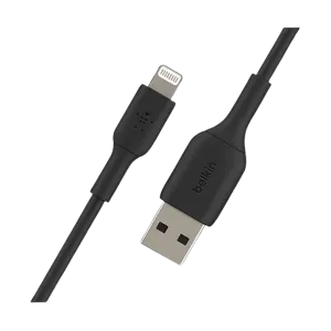Belkin (CAA001BT1MBK2PK) BoostCharge Lightning to USB-A Cable - 1m - For IPhone - Pack of 2 - Black