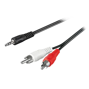 Compo Jack to RCA (M-M) Audio Cable 1.5M - Black