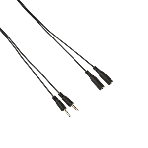 HyperX (HXS-HSEC1) Cloud Headset Dual 3.5mm Audio Stereo Jacks Extension Cable - 2m - Black