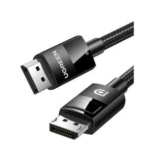 UGreen (80394) DP To DP Braided Cable (M-M) - 8K Ultra HD - 5m - Black