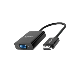 Lenovo (H203-B) HDMI to VGA Male to Female FHD Adapter Cable - Black 