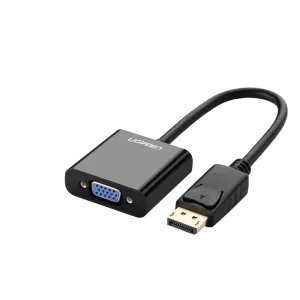 UGreen (20415) DP To VGA Cable Coupler (M-F) - 25cm - Black