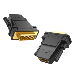 UGreen (20124) DVI-D To HDMI (M-F) Cable Coupler - Black