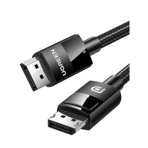 UGreen (80393) DP To DP Braided Cable (M-M) - 8K Ultra HD - 3m - Black