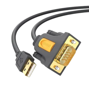 UGreen (20210) USB to Serial DB9 RS232 Cable (M-M) - Prolific PL2303 chipset - 1m - Black