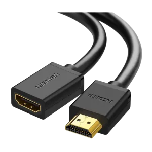 UGreen (10142) HDMI to HDMI Durable Extension Cable (M-F) - 4K - 2m - Black