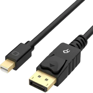 Conqueror (C133C) DP6KT DP To miniDP (M-F) Cable Coupler - 4K Compiant - Black