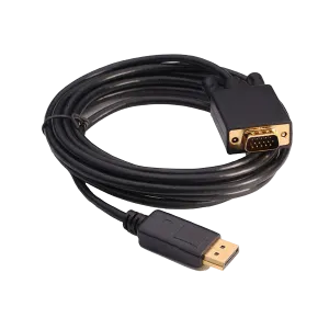 Conqueror (C133D) DP To VGA (M-M) Cable - White