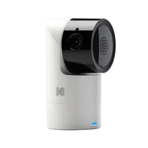 Kodak Cherish C125 Indoor Smart Baby Wi-Fi Camera with Pan & Tilt - Built in Battery - White/Black