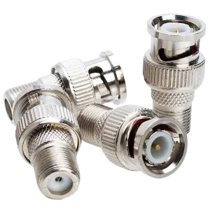 CEM (APBF10) BNC to F Jack Connector for Coax Cable - Priced Per Plug