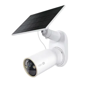 TP-Link (Tapo-C460 Kit) Solar-Powered Outdoor Security Camera Kit - Wifi - Mic- White