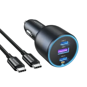 UGreen (90413) 130W USB-C Car Charger Adapter - Black