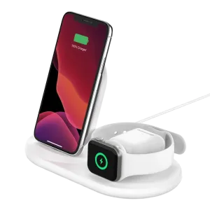Belkin (WIZ001myWH) BoostCharge Magnetic Wireless Mobile Charger 7.5W- IPhone 15/16 Series - White