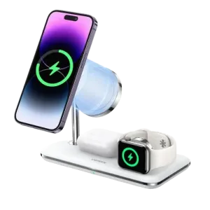 UGreen (90326) 25W 3in1 Magsafe Fast Wireless Magnetic Charging Station - White