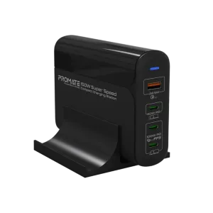 Promate (PowerStorm-PD150) 150W SuperSpeed Compact Charging Station - Black
