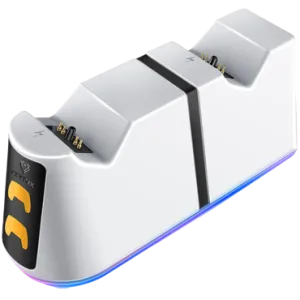 Vertux (DuoDockPS5) Playstation 5 DualDock Charger for Controller - White
