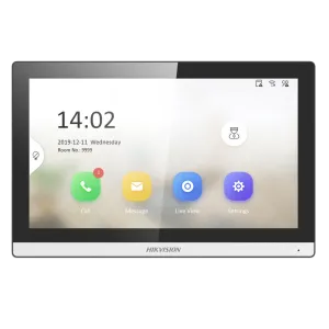 Hikvision (DS-KH6350-WTE1) KH6 Series IP-Based Indoor Station 7" Color TouchScreen - White
