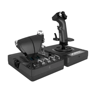 Logitech (945-000059) X56 Hotas Throttle and Stick Simulation Controller, RGB - Black