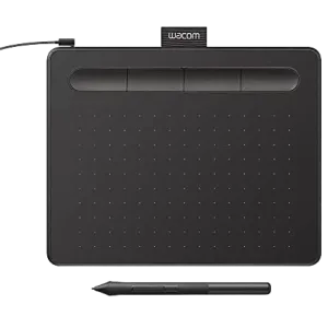 Wacom (CLT4100) Intuos (Small) Creative Pen & Touch Tablet - 2540lpi Resolution - Black 
