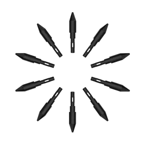 Veikk (X002P67XT9) Pen Nibs for A50 and A15 - 10 per pack - Black