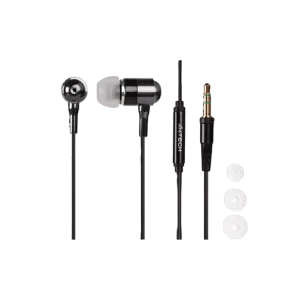 A4Tech (MK-650-B) SecureFit Metallic Earphones - Black