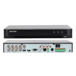Hikvision (iDS-7208HUHI-M2/S) AcuSense DVR - 8 channels -  5 MP 1U - H.265 pro+ - Black 