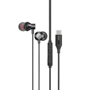 Promate (Silken-C) Wired Ergonomic USB-C Earphones - Grey