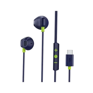 Oraimo (OEP-650) Halo Airy In-Ear Wired Earphone with Deep Bass - USB-C - Blue