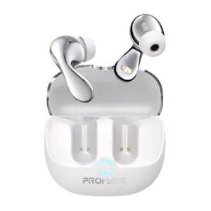 Promate (Baton) Bluetooth Wireless Earbuds Hybrid ANC/TWS - White