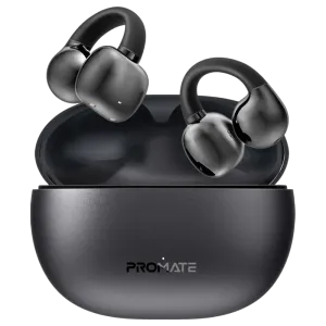 Promate (AirClip) Bluetooth Wireless Earbuds Ear Clip On - Black
