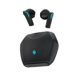 Porodo (PDX415-BK) Wireless Waterproof In-Ear Gaming EarPlugs - Microphone & Volume Control - Black