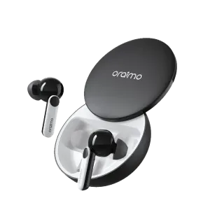 Oraimo (OEB-E105D) FreePods 4 True Wireless Earpods - ANC - Black/White