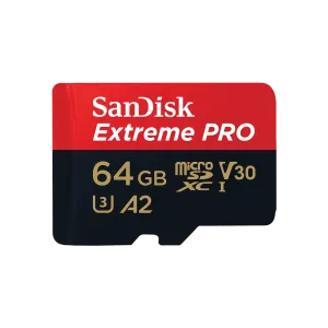 SanDisk (SDSQXCD-064G-GN6MA) 64Gb Extreme Pro microSDXC UHS-I with Adapter - Black