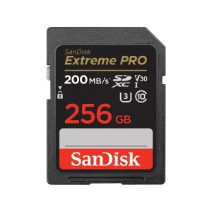 SanDisk (SDSDXXD-256G-GN4IN) 256Gb Extreme Pro SDXC UHS-I V30 / U3 Card - Black