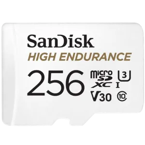 SanDisk (SDSQQNR-256G-GN6IA) 256Gb High Endurance microSDXC UHS-III V30 Card - White