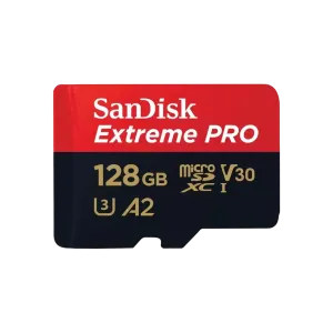 SanDisk (SDSQXCD-128G-GN6MA) 128Gb Extreme Pro microSDXC UHS-I with Adapter - Black