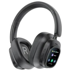 Promate (Vutune) BT Wireless Headphones - Active Noise Cancellation - LCD screen - Black