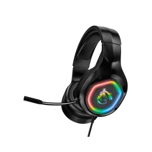 MSI (DH20) Wired RGB Gaming Headset, USB  - Black