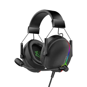 Vertux Warfare High Extreme Performance 7.1 Wired Gaming Headset - RGB - ENC - Black