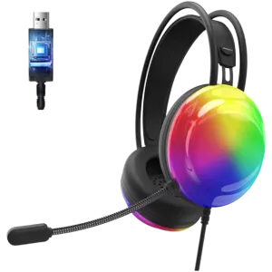 Lenovo (36005426) ThinkPlus G30B Wired Gaming RGB Headset 50mm, USB - Black