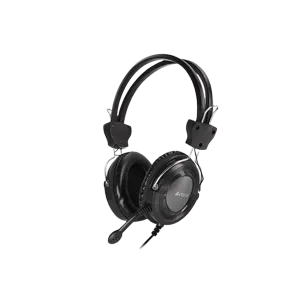 A4Tech (HS-8i) ComfortFit Stereo Wired Headset 4Pin Jack Plug - Black