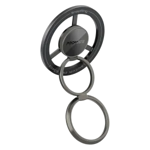 Promate (SnapRing) 360° Rotating Magnetic Smartphone Ring Holder - Black