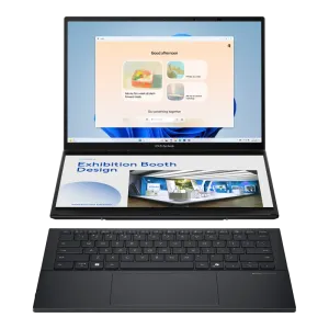 Asus (UX8406MA-OLEDI7IG) Zenbook Duo 14 OLED WQ+ X360, Ultra7 155H,16Gb 1Tb SSD - Grey