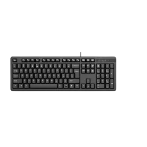 A4Tech (KK-3) SmartKey FN Wired Keyboard - UK/AR Layout - USB2.0 - Black