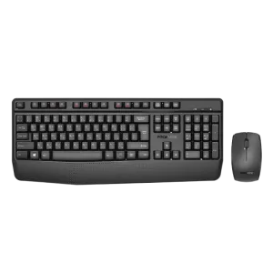 Promate (ProCombo-CM4) Wired Desktop Keyboard & Mouse Combo - AR/US Layout - Black