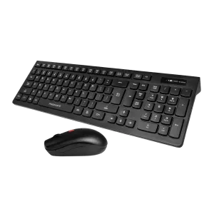 Promate (ProCombo-13) Wireless Desktop Keyboard & Mouse Combo - AR/US Layout - Black