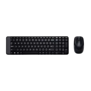 Logitech (920-003160) MK220 Wireless Keyboard & Mouse Combo, US/AR Layout - Black