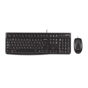 Logitech (920-002589) MK120 Wired Keyboard & Mouse Combo, US/AR Layout - Black