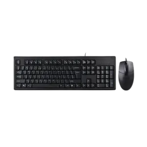 A4Tech (KRS-8372) ComfortKey Desktop Wired Combo - USB2.0 - Natural (A) Layout - Black
