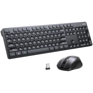 UGreen (65781) MK331 Wireless Keyboard & Mouse Combo, US/AR Layout - Black 